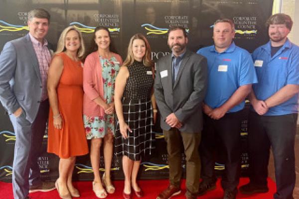 From left are Scott Berta (Board Member of Boys & Girls Club Metro Atlanta), Kelli Yeager-Nelson (Executive Director of Bridging the Gap), Leslie Davis (Community Outreach Coordinator CCF), Kristin Webb (Executive Director CCF), Jason Broshear (Yamaha), Chris Gervais (Yamaha), and Jacob Crace (Yamaha).