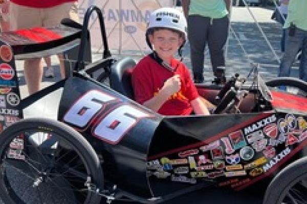 Participant Fisher Webb was among those enjoying this year’s Soapbox Derby.