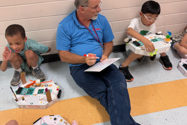 Yamaha team members guided Camp Invention students at Ruth Hill Elementary through hands-on STEM projects that sparked creativity and fun.