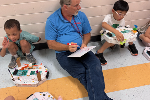 Yamaha team members guided Camp Invention students at Ruth Hill Elementary through hands-on STEM projects that sparked creativity and fun.